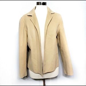 NOT FOR SALE - Classic Talbots 100% Brushed Wool Open Front Blazer